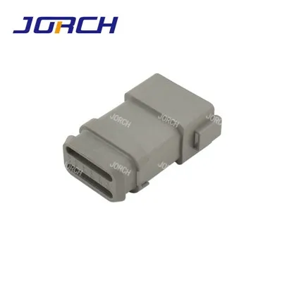 12 téglalap alakú csatlakozó Deustch csatlakozó gépjármű vízálló huzal elektromos ház Aljzat Szürke DT04-12P-E008